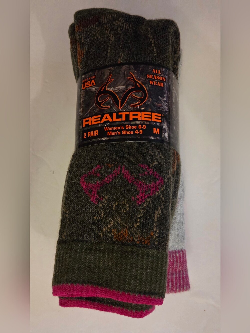 WOMEN'S REALTREE 2 PAIR MERINO WOOL BLEND IR SOCKS